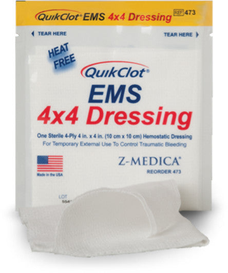 QuikClot EMS Dressing - FAST Rescue Safety Supplies & Training