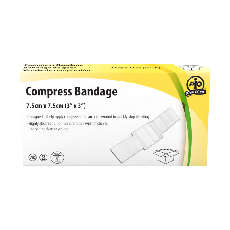 Compress Bandage 7.5 x 7.5cm
