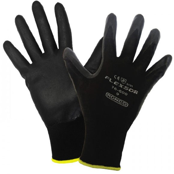 Flexsor Nitrile Foam Coated Nylon Gloves (12 pairs)